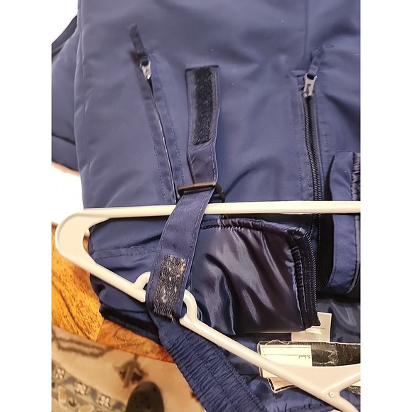 Athletech Kids Snow Bibs in navy blue. Size L 10/12 - Picture 12 of 13